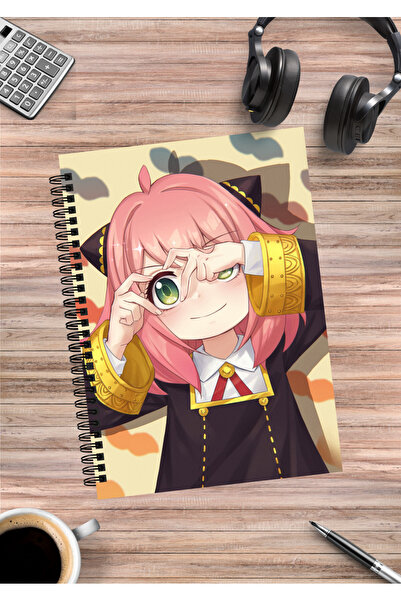 mertfigur Spy X Family Anya Yor Loid Forger Anime Spiral Notebook A5 (50 Sheets)