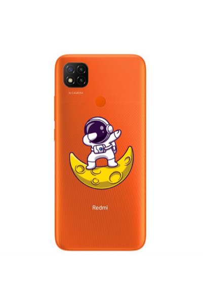 Other Xiaomi Redmi 9c Astronaut on the moon Transparent Silicone TPU Θήκη