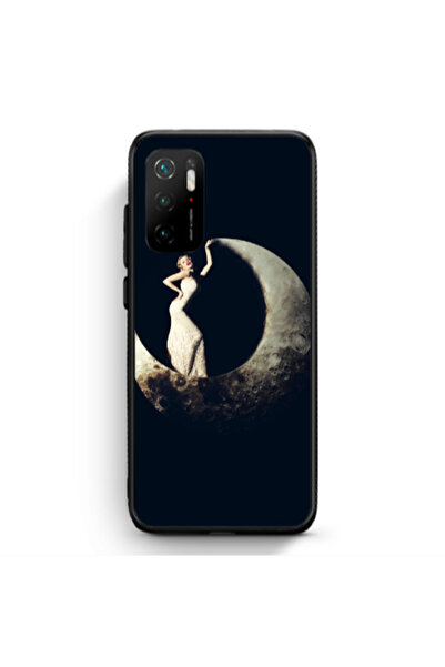 Other Xiaomi Poco M3 Pro Woman in moon Black Glossy Θήκη