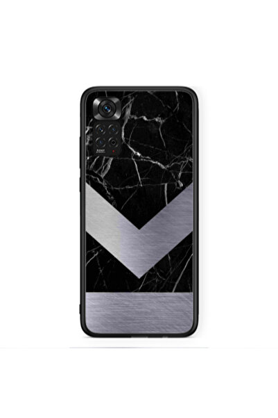 Other Xiaomi Redmi Note 11S NFC Marble Arrow Down Black Glossy Θήκη