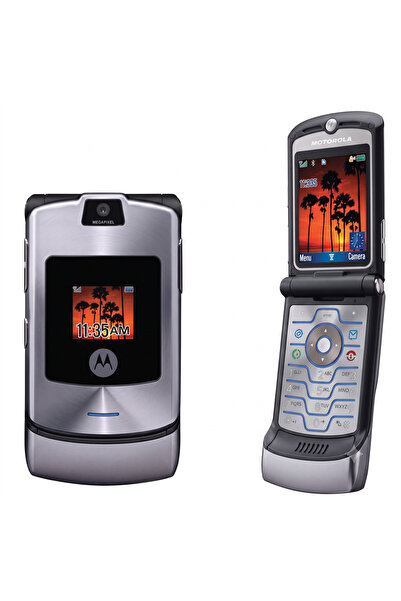 Motorola Original Motorola Razr V3I Slim Design Mobile Cell Phone - Silver | ...