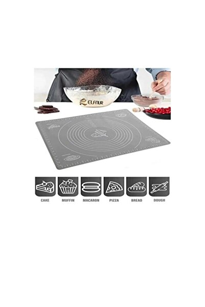 Empressco Gray Large Size 45X65 cm Silicone Dough Rolling Mat, for Baklava an...