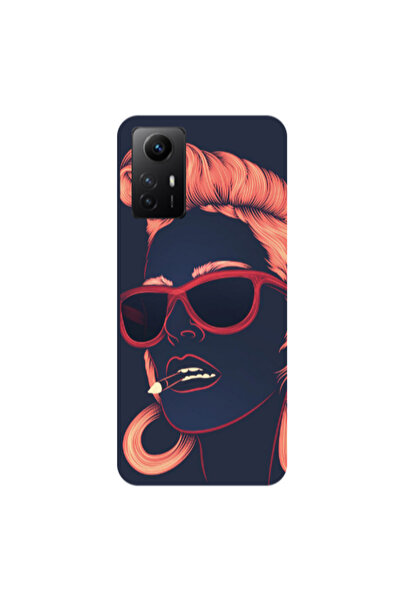 Other Xiaomi Redmi Note 12s Girl retro Transparent Silicone TPU Θήκη