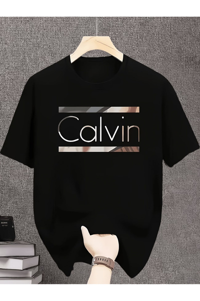 45 BPM Summer New Men'S Fashion Short Sleeve T-Shirt Letter Print Round Neck ...