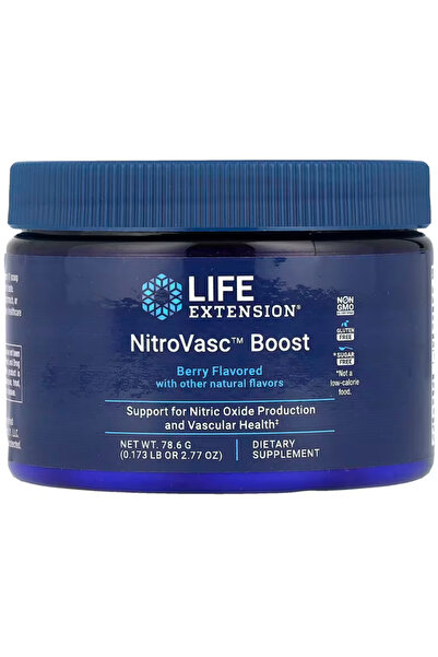 Life Extension NitroVasc Boost, Blood Flow Supplement, Nitric Oxide Support, ...