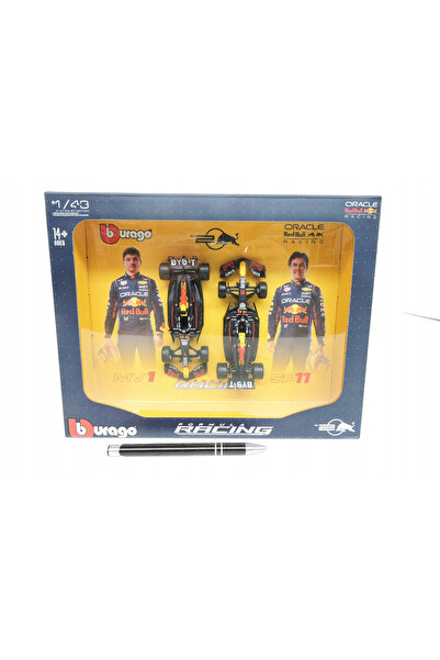 BBURAGO Set 2 Masinute F1 Red Bull RB20 Max Verstappen si Sergio Perez 1:43, ...