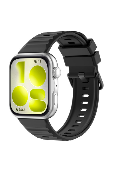 Techsuit Λουράκι Smartwatch W082 για Huawei Watch Fit 5 Pro, ρυθμιζόμενο, μαύρο