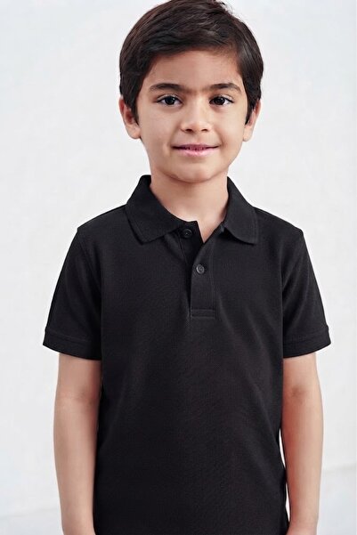 NACAR STORE Children's Unisex Cotton Polo Collar Short Sleeve School T-Shirt ...