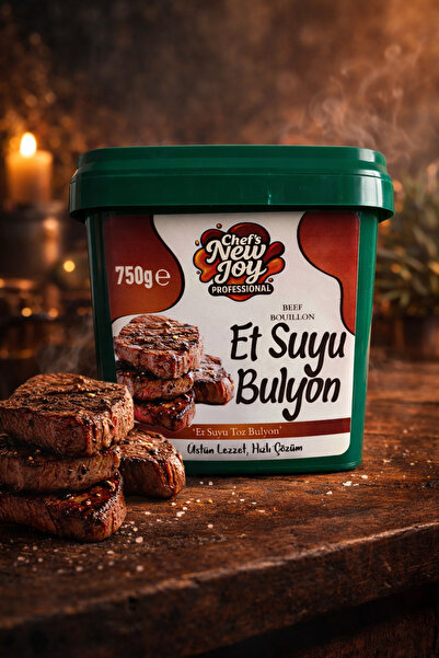 chef's new joy professional Et Bulyon 750 G x 8 Adet - 1 Koli (Koli Bazlı Avantaj Paketi)