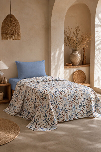 Menderes Home La Notte Spring Garden Single 3-Piece Pique Set 160X230 + 100X2...