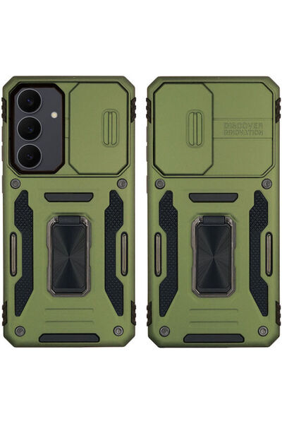 Other Θήκη Ring Armor Camshield Sonique Samsung Galaxy S25 Fe Χακί