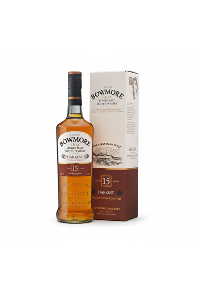 Bowmore Whisky Darkest 15 Ani, 43%, 1L