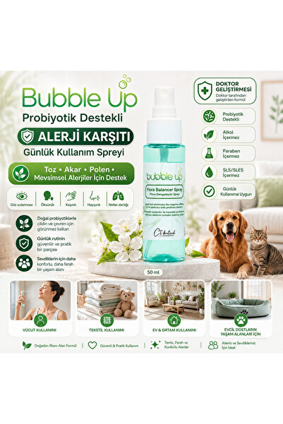 Bezos Bubble Up Okul ve Ev İçin Ortam ve Tekstil Spreyi 50 ml