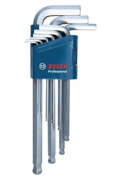 Bosch 1.600.A01.TH5 Alyan Anahtarı Seti Hex 9 Parça 1.5-10mm S2 Sertleştirilm...
