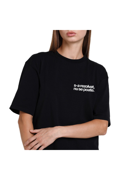 OEM Tricou ” s-a rezolvat, nu se poate ” unisex, bumbac 100%
