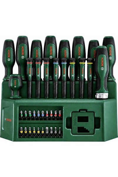 Bosch 39 Parça Standlı Tornavida Seti 1600A02, Düzenli ve Erişilebilir Kullan...