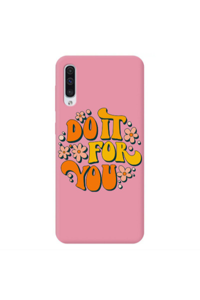 Other Samsung A50 Do it For You Pink Colored Silicone TPU Θήκη