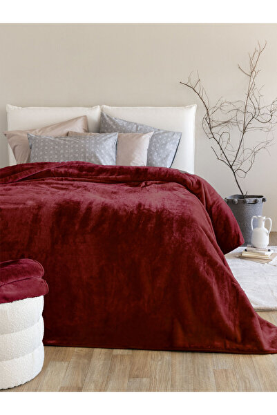PALAMAIKI Κουβέρτα Βελουτέ 220x240 Dream Velour/3 Bordo