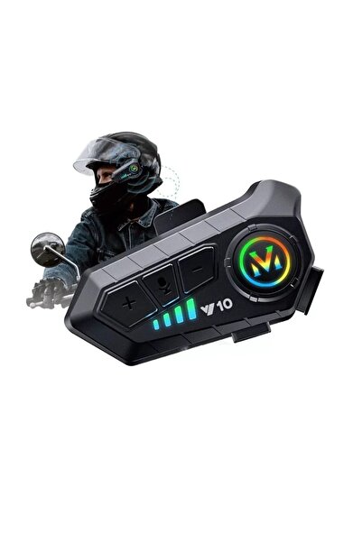 NEXTLY Sistem de interfonie pentru motociclete, NEXTLY, Bluetooth V5.3, Voce ...