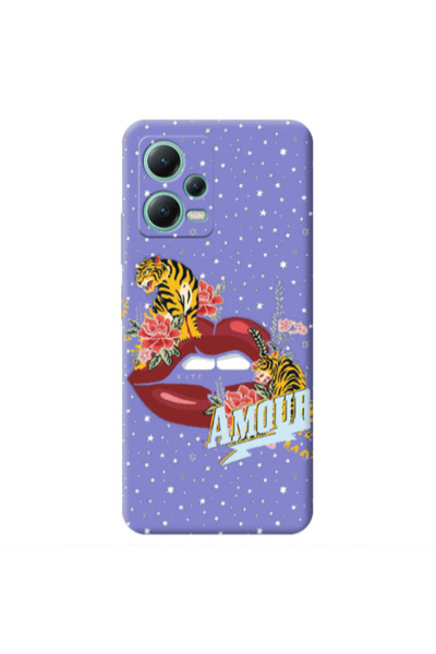 Other Xiaomi Redmi Note 12 Pro 5G Amour Purple Colored Silicone TPU Θήκη