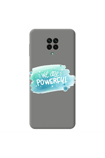Other Xiaomi Redmi Note 9 Pro We are Powerful Grey Colored Silicone TPU Θήκη