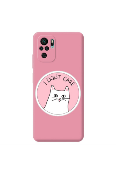 Other Xiaomi Redmi Note 10S I dont Care Pink Colored Silicone TPU Θήκη