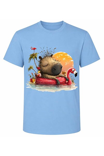 ROLY Unisex Cotton Capybara Print T-Shirt