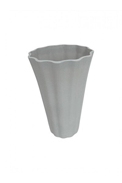 OEM White Plastic Vase 24 h x 9 bottom x 14 top