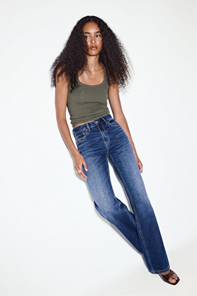 Stradivarius D92 wide-leg straight jeans