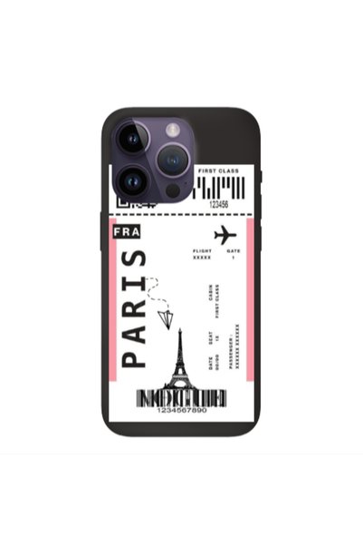Other Apple iPhone 14 Pro Paris FRA Black Colored Silicone TPU Θήκη