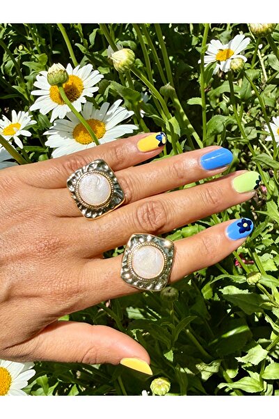 Merishe Jewerly أقراط مربعة من الفولاذ المقاوم للصدأ باللون الأبيض المينا بتص...