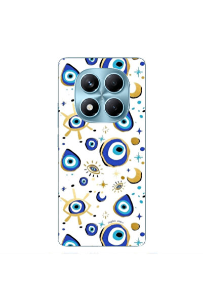 Other Xiaomi Redmi Note 14 Pro Gold evil eye beads Transparent Silicone TPU Θήκη