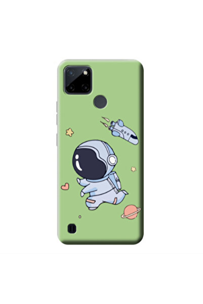 Other Realme C25Y Aduket Light Green Colored Silicone TPU Θήκη