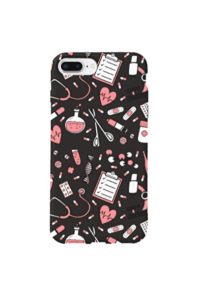 Other Apple iPhone 7 Plus Laboratory Black Colored Silicone TPU Θήκη
