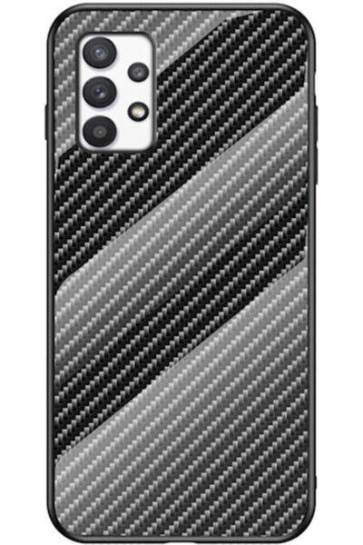 OEM Samsung Πίσω Κάλυμμα Σιλικόνης με Σκληρυμένο Γυαλί Μαύρο Galaxy A73 Κωδικ...