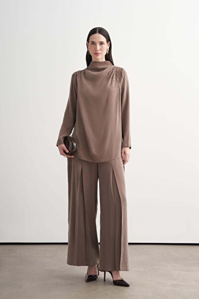 Moodbasic Pantolonlu Takım MA24.48 Çikolata