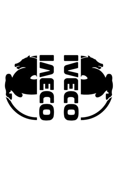 Oracal Sticker, 2 x Iveco, Black, 32cm x 24cm