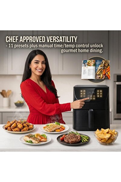 COSORI Air Fryer 5.5L, 1700-Watt, Oil Free with 11 Presets | Non-Stick Basket...