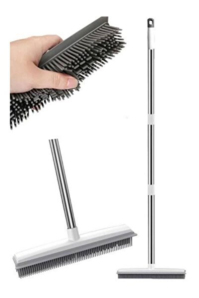 DOFİX Çekpas Silikon Saplı Fırça Paspas Mop - Banyo Vip Temizlik - Ev Araba Z...