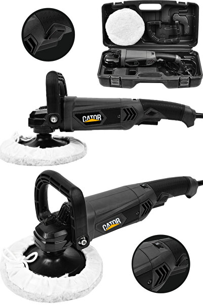 CATOR 1200W 6 Kademeli 180 mm Profesyonel Pasta Cila Polisaj Makinesi