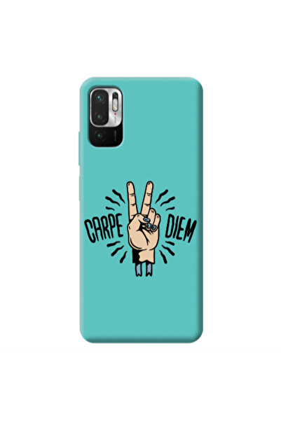 Other Xiaomi Redmi Note 10 Pro 5G Carpe Two Diem Turquoise Colored Silicone T...