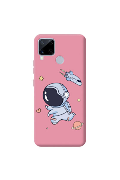 Other Realme C25 Aduket Pink Colored Silicone TPU Θήκη