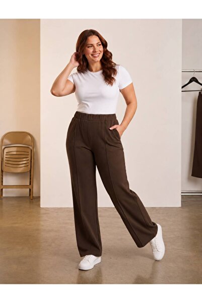 Vinola Plus Size Lycra Modal Fabric Pants with Pockets