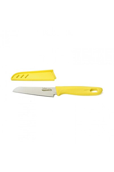 OEM KNIFE WITH SHEATH 9.5 CM, YELLOW