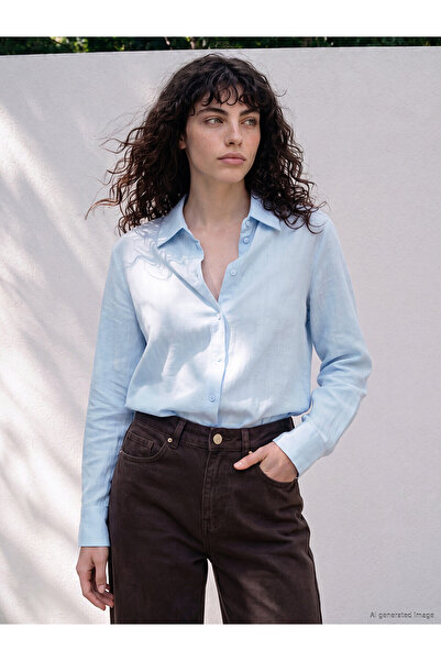 LC Waikiki Trendlucky Muslin Women's Shirt with a Difference