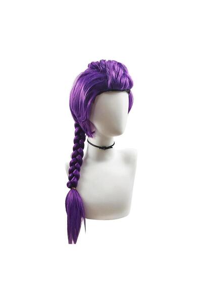 Choice1 A NEW Cosplay Purple/Pink Long Braid With Side Ponytail Integrated Ti...