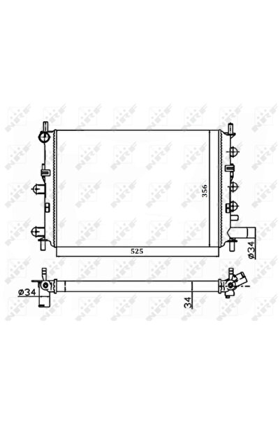 NRF Radiator Racire Motor FORD ESCORT 5/ESCORT 6/ESCORT CLASSIC/ORION 3 RENAU...