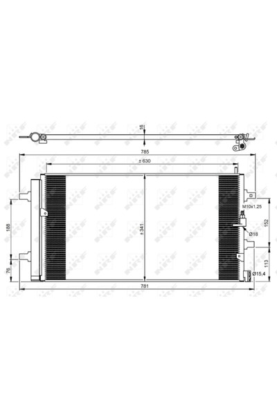NRF Radiator Condensator Aer Conditionat AUDI A6 C7