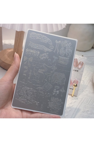 Choice 291 lace pattern Nail Stamping Plate Bow pattern Rose pattern Star pat...