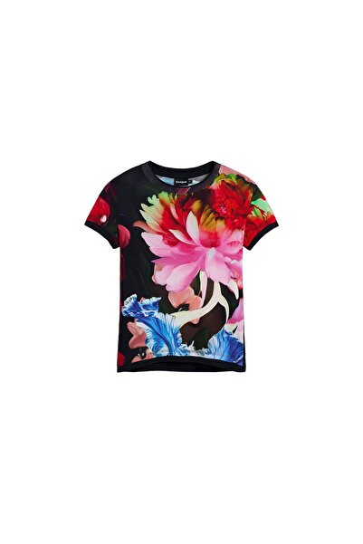 Desigual Γυναικείο T-Shirt 26SWTK49 Μαύρο